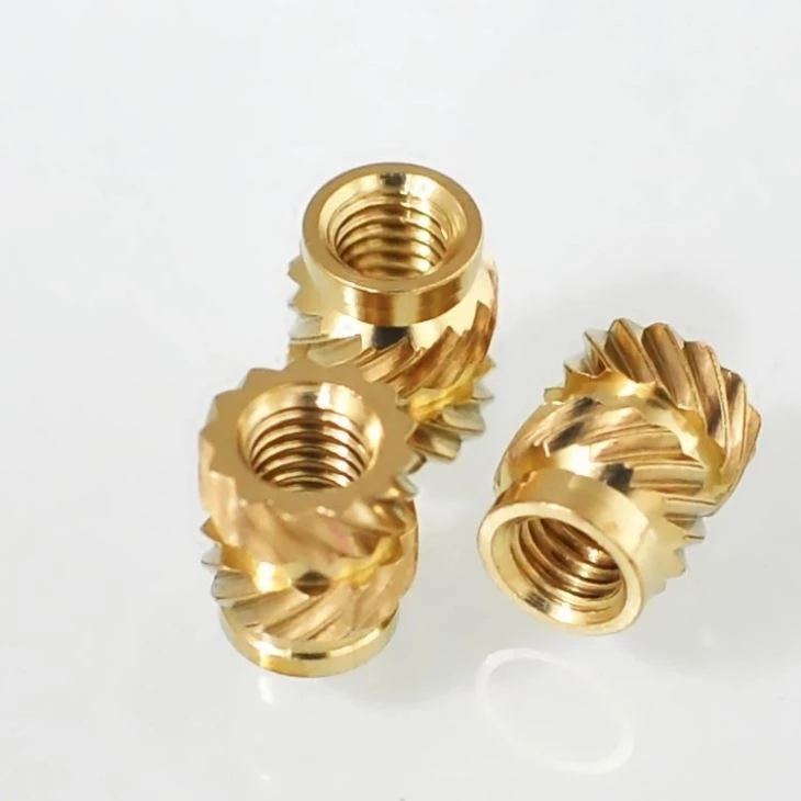 Knurled Brass Insert Nut For Plastics Injection